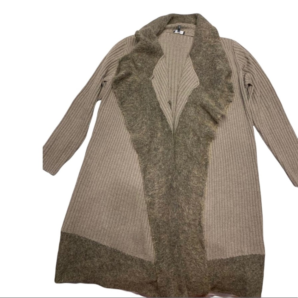 Eileen Fisher Italian Open Long Cardigan Sweater. Size Large
